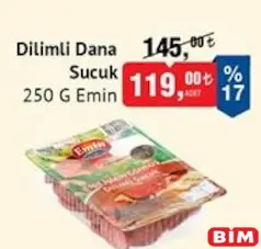 EMİN DİLİMLİ DANA SUCUK 250 G